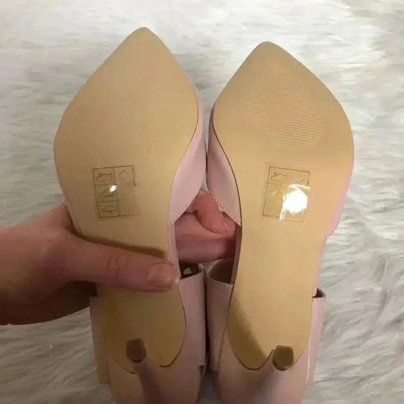 NWT UO Nude Lace-Up Heels Corset Shoes Stilettos Pumps Ballerina Pink Size 9 - Picture 7 of 8